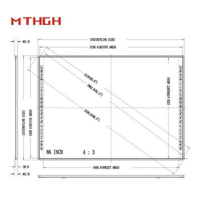 86 Inch Educational Whiteboard Infrared Interactive Whiteboard with Projector/Touchpad