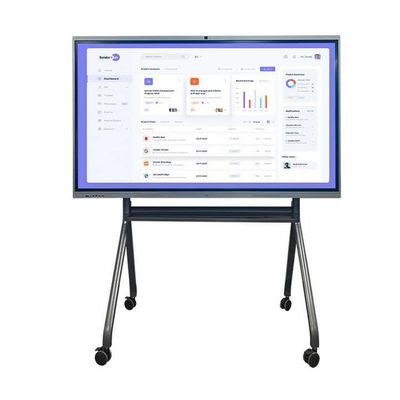 65 Inch Interactive Touch Screen Whiteboard 4K Screen Panels Smart Display with Infrared 10/20 Points and Android 13.0